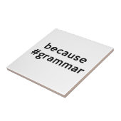 Carreau Parce que la grammaire (Côté)