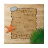 Carreau Parchemin sur Arrière - plan de sable - Carrelage  (Devant)