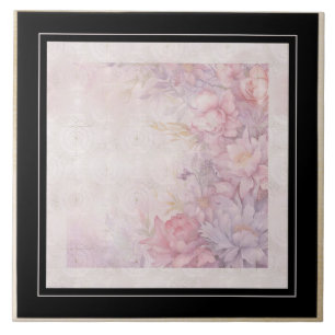 Carreau Parchemins de style victorien rose