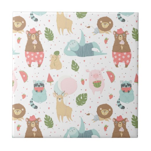 Carreau Paresse et motif d'amis (Devant)