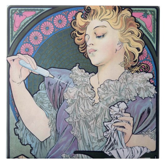 Carreau Parfum, Alphonse Mucha (Devant)