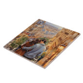 Carreau Paris Love: Romantic Couple French City View (Côté)