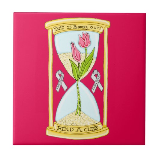 Carreau Parkinson's Find a Cure Small Ceramic Tile (Devant)
