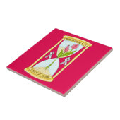 Carreau Parkinson's Find a Cure Small Ceramic Tile (Côté)