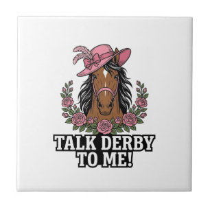 Carreau Parle Derby à Moi Vintage Cheval Rose Derby Design