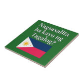 Carreau Parlez-vous le tagalog ? en tagalog. Fanion (Côté)