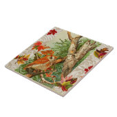 CARREAU PARMI LES FEUILLES DE CHUTE EN BOIS (Côté)