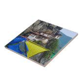 Carreau Paro Taktsang : Le monastère du nid de tigre - Bho (Côté)