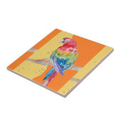 Carreau Parrot coloré Macaw Aquarelle Carrelage céramique (Côté)