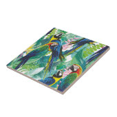Carreau Parrot Jungle Plutôt Bleu Vert (Côté)