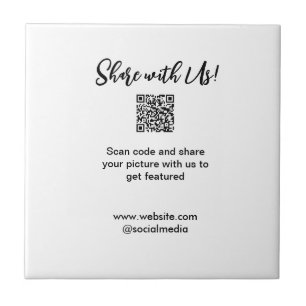 Carreau Partagez votre image numérisation QR code ajouter