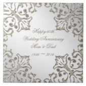 Carreau Parties scintillant 60e Carrelage Mariage Annivers (Devant)