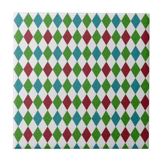 Carreau Parties scintillant Diamant multicolore (Devant)