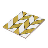 Carreau Parties scintillant d'or moderne Herringbone Chevr (Côté)