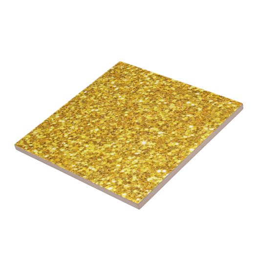 Carreau Parties scintillant dorée brillante Motif transpar (Côté)
