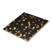 Carreau Parties scintillant moderne en or noir Sol Cuisine (Côté)