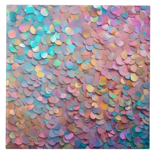 Carreau Parties scintillant Opal Holographie Collection mo (Devant)