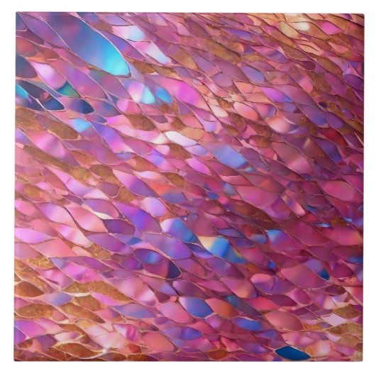 Carreau Parties scintillant Populaire Opal Holographic Col (Devant)