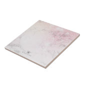 Carreau Parties scintillant rose en marbre personnalisée (Côté)