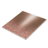 Carreau Parties scintillant rose rose Gold Faux (Côté)