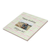 Carreau Parties scintillant simple rouge vert ajouter votr (Côté)