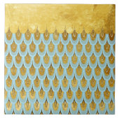 Carreau Parties scintillant Turquoise bleu brillant Balanc (Devant)