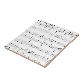 Carreau Partition de musique blanche (Côté)