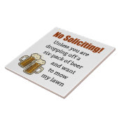 Carreau Pas de sollicitation à moins que vous ne lâchiez d (Côté)