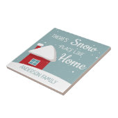 Carreau pas d'endroit comme la maison rouge les flocons de (Côté)