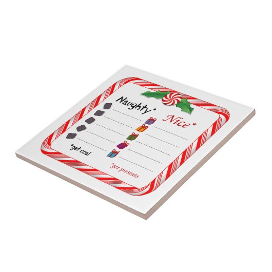 Carreau Pas si subtil Naughty ou Nice (Côté)