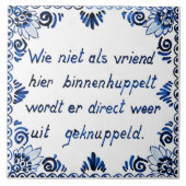 Carreau Pas un ami ? Rejetée. (Devant)