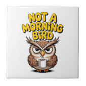 Carreau Pas un hibou oiseau du matin (Devant)
