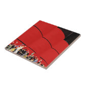 Carreau Passagers de bateaux de croisière vintages saluant (Côté)