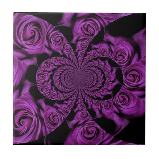 Carreau Passion violette : Royal Romance Roses (Devant)