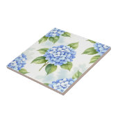 Carreau Pastel Blue Hydrangea Bouquet Pattern (Côté)