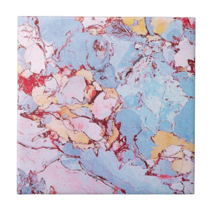 Carreau Pastel Blue Rose Elégant Marbre italien Moderne