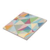 Carreau Pastel Colorful Moderne Abstrait Motif géométrique (Côté)