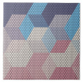 Carreau pastel cubes and hexagons pattern background (Devant)