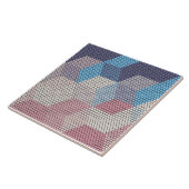Carreau pastel cubes and hexagons pattern background (Côté)