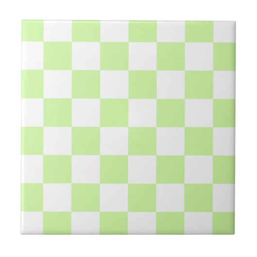 Carreau Pastel Green À damiers En vichy Motif (Devant)
