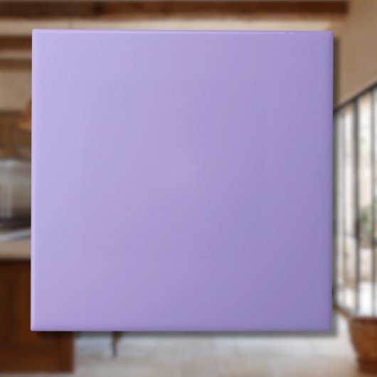 Carreau Pastel Lilac Gris Couleur Solide | Classique | Élé