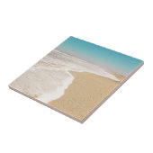 Carreau Pastel Ocean Sandy Beach Sky Waves Foam (Côté)