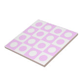 Carreau Pastel Pink Dots and Squares Pattern (Côté)