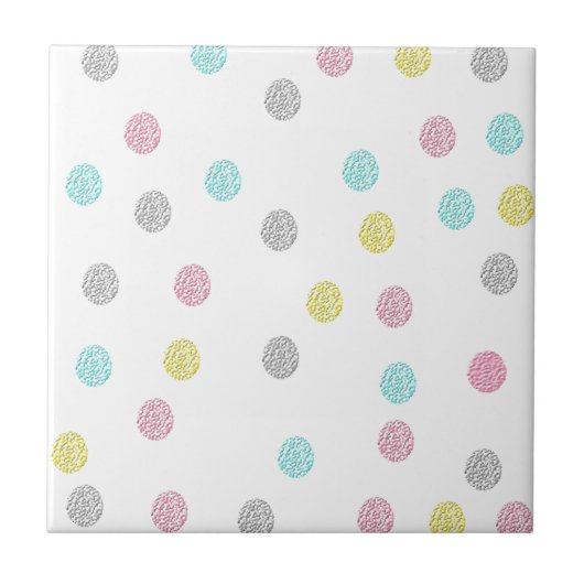 Carreau Pastel Pois (Devant)
