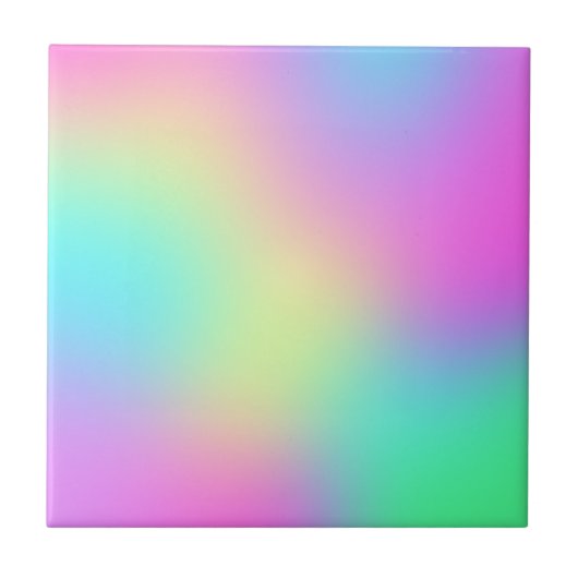 Carreau Pastel Rainbow Colonnes Abstrait Blur Gradient Omb (Devant)