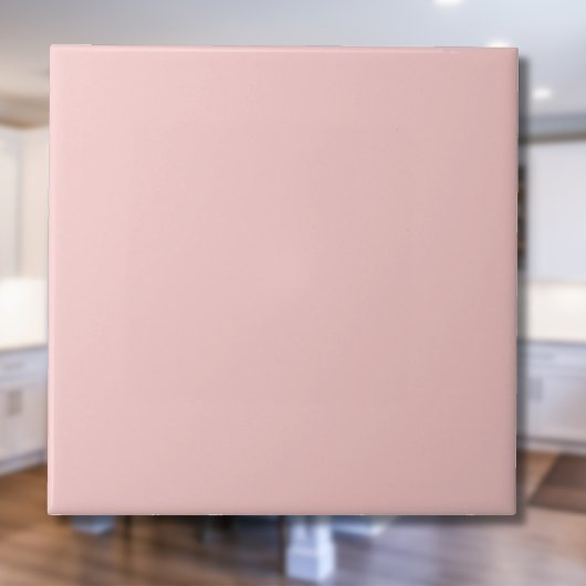Carreau Pastel Rose Quartz couleur unie | Classique | Élég