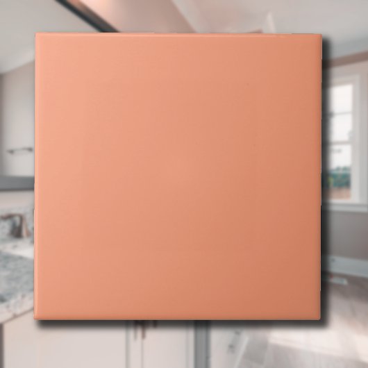 Carreau Pastel Saumon couleur unie | Classique | Élégant