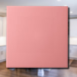 Carreau Pastel Saumon rose uni couleur | Classique | Éléga<br><div class="desc">Pastel Saumon rose uni couleur | Classique | Élégant | tendance | Style | Cadeau</div>