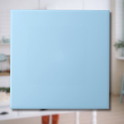 Carreau Pastel Sky Solid Color | Classique | Élégant