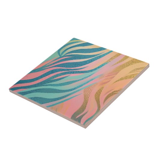 Carreau Pastel Tiger Stripe (Côté)